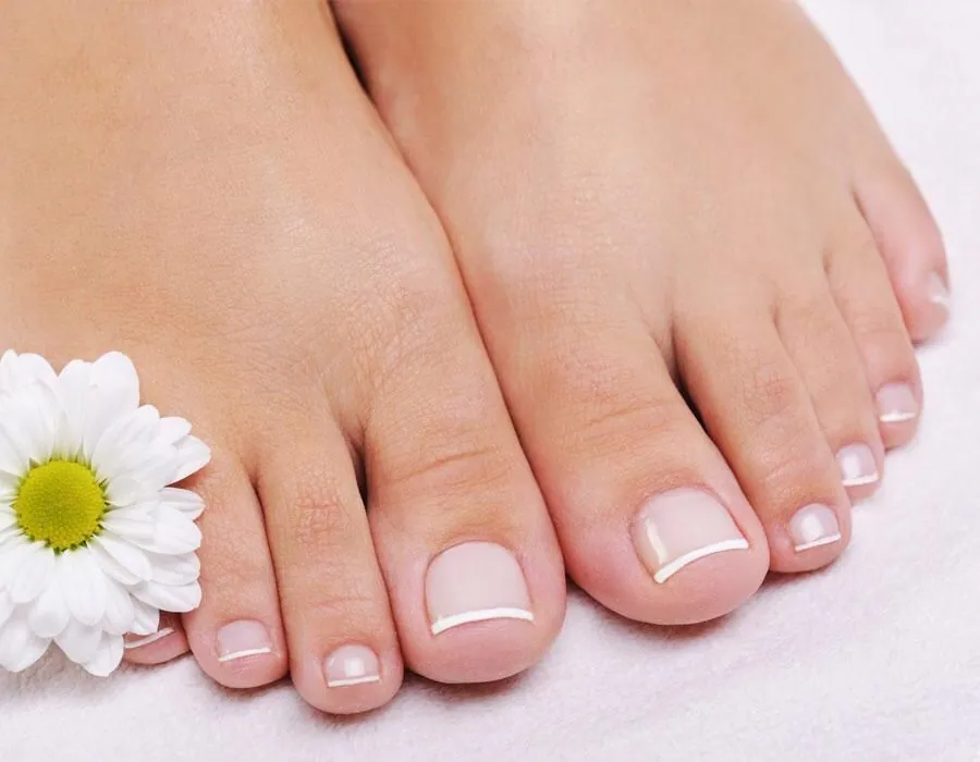 Gepflegte Füsse nach der Pedicure